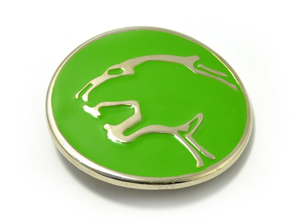 Thunder Cat Belt Buckle - Green and Silver