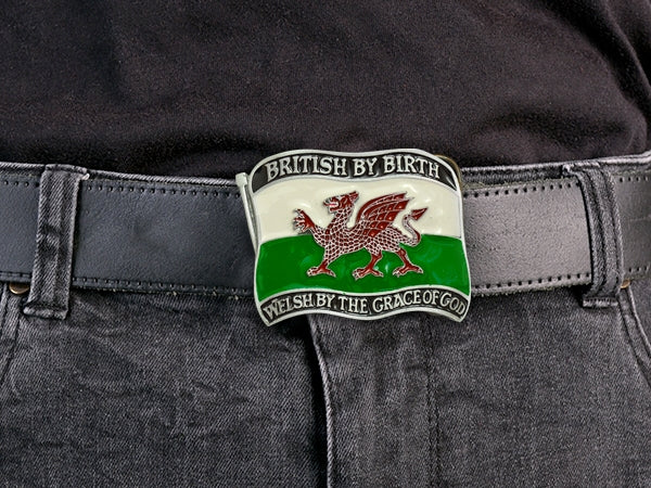 Welsh by the Grace of God Belt Buckle
