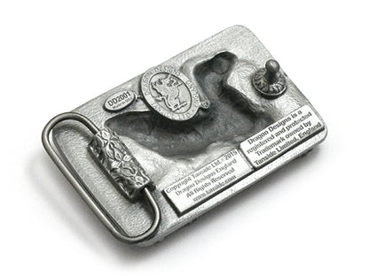 Welsh Dragon Red Enamel Patriotic Flag Belt Buckle