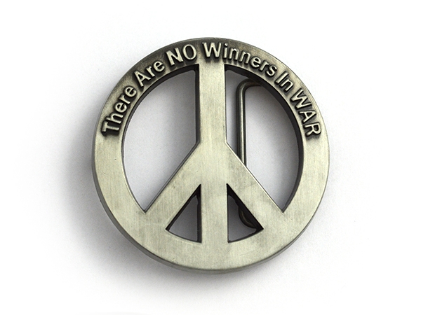 Ban the Bomb (Peace symbol) Belt Buckle