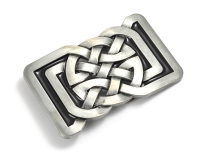 Celtic Knot Belt Buckle – Antique Silver Finish – Interwoven Heritage Design – Fits 1.5” Belts Belt Buckle
