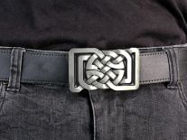 Celtic Knot Belt Buckle – Antique Silver Finish – Interwoven Heritage Design – Fits 1.5” Belts Belt Buckle
