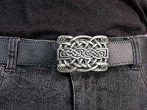 Celtic Knotwork Belt Buckle – Antique Silver Finish – Intricate Heritage Design – Fits 1.5” Belts Belt Buckle