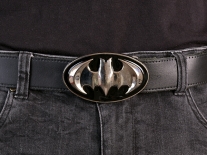 Batman Black & Chrome Shield Belt Buckle