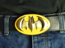Batman Yellow & Gold Shield Belt Buckle