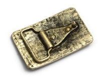 Bronze Finish 'Arts & Crafts' Style Belt Buckle