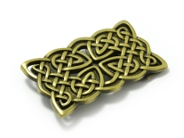 Celtic Cross Interweave (Bronze) Belt Buckle