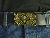 Celtic Cross Interweave (Bronze) Belt Buckle