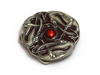 Celtic Intertwined Dogs Belt Buckle