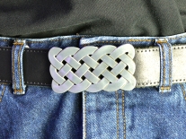 Celtic Weave Rectangle Belt Buckle