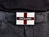 England Text Flag Belt Buckle