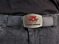 Massey Ferguson Buckle Silver Background Belt Buckle