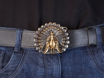 Peacock Belt Buckle