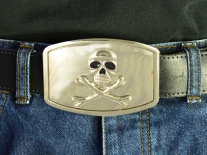 Pirate Skull & Crossbones Belt Buckle