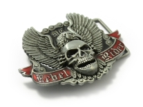 Rebel Rider Skull Belt Buckle