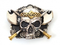 Skull & Axes Belt Buckle