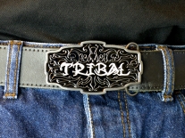 Tribal Tattoo Belt Buckle