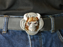 Viking Skull Belt Buckle