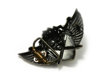 Winged Skull with Crossed Daggers Belt Buckle