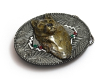 Wolf Head Belt Buckle