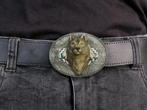 Wolf Head Belt Buckle