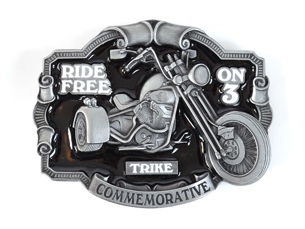 Trike - Ride Free on 3 Belt Buckle